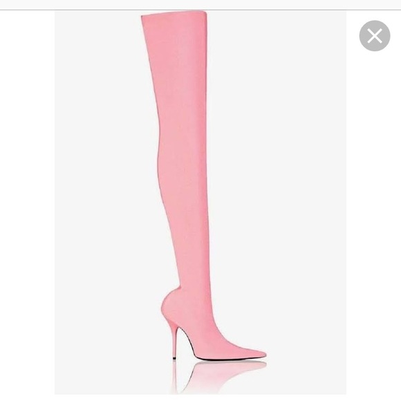 balenciaga pink boots